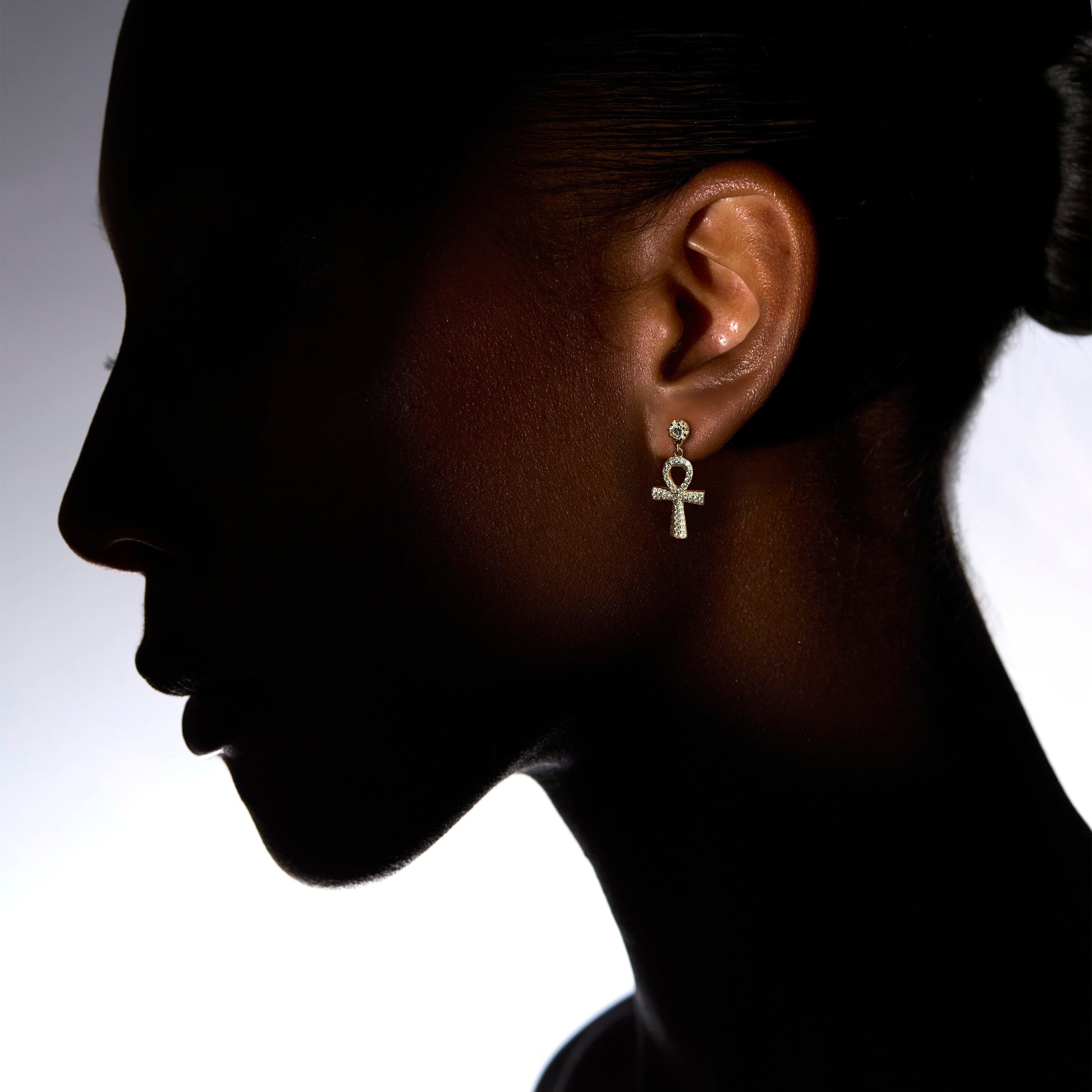 Ankh Dangle Earring